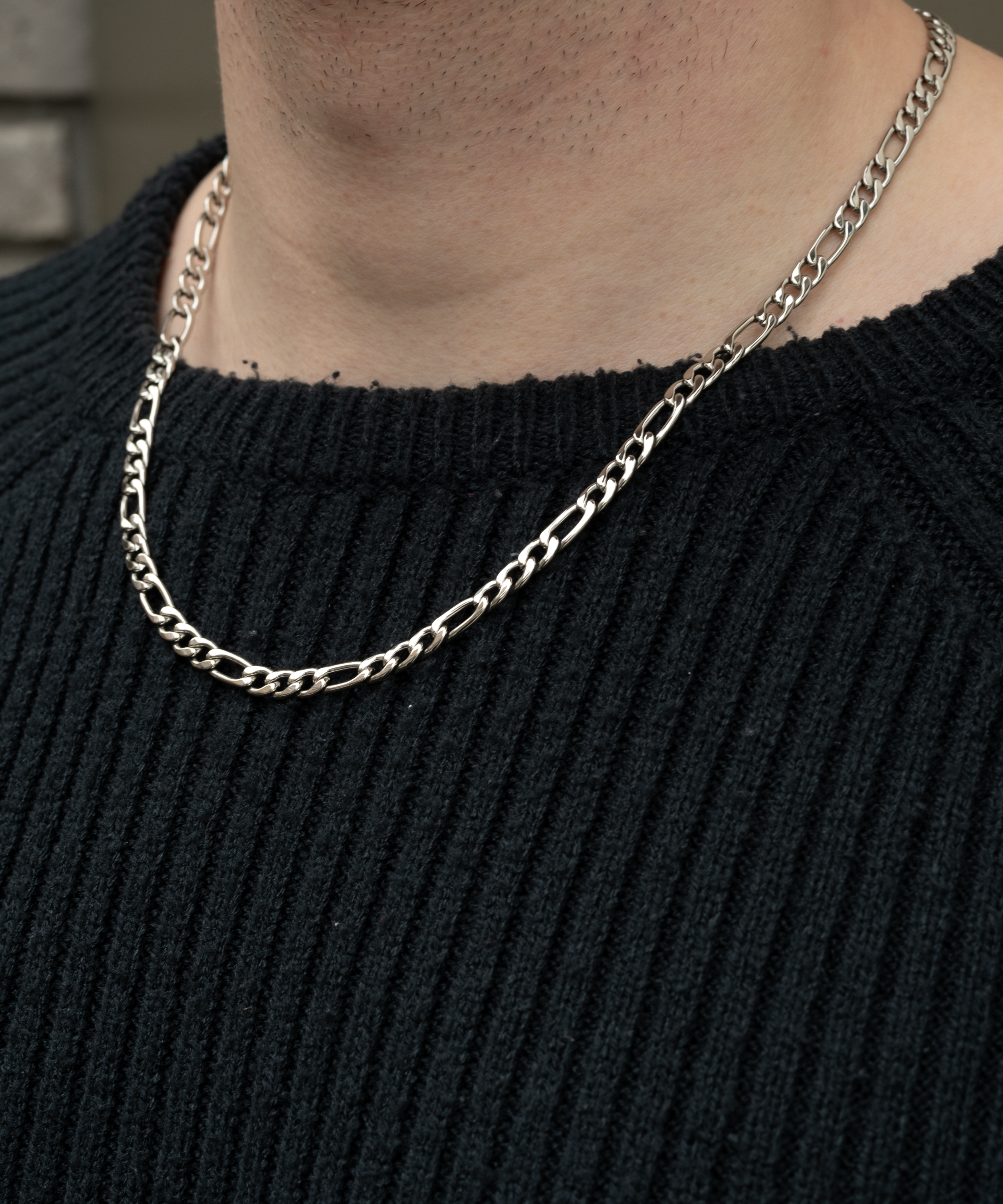 Figaro Chain Ketting | Zilver | 5 MM