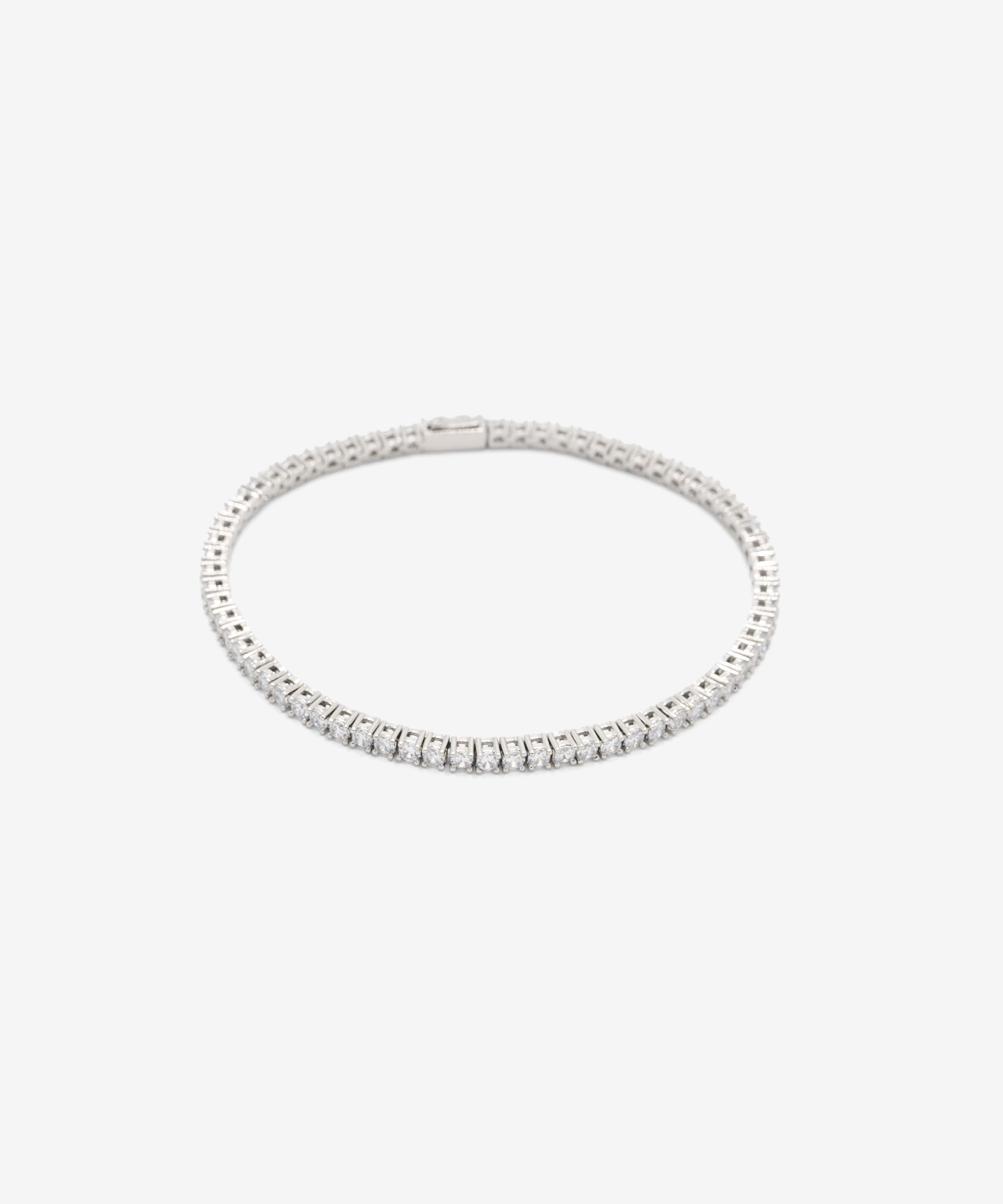 Silver tennis bracelet, 3 mm width, from NOVUS Amsterdam